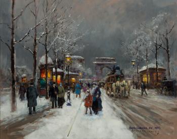 愛德華 科爾特斯 Arc de Triomphe, Neige 愛德華 科爾特斯 Arc de Triomphe, Neige